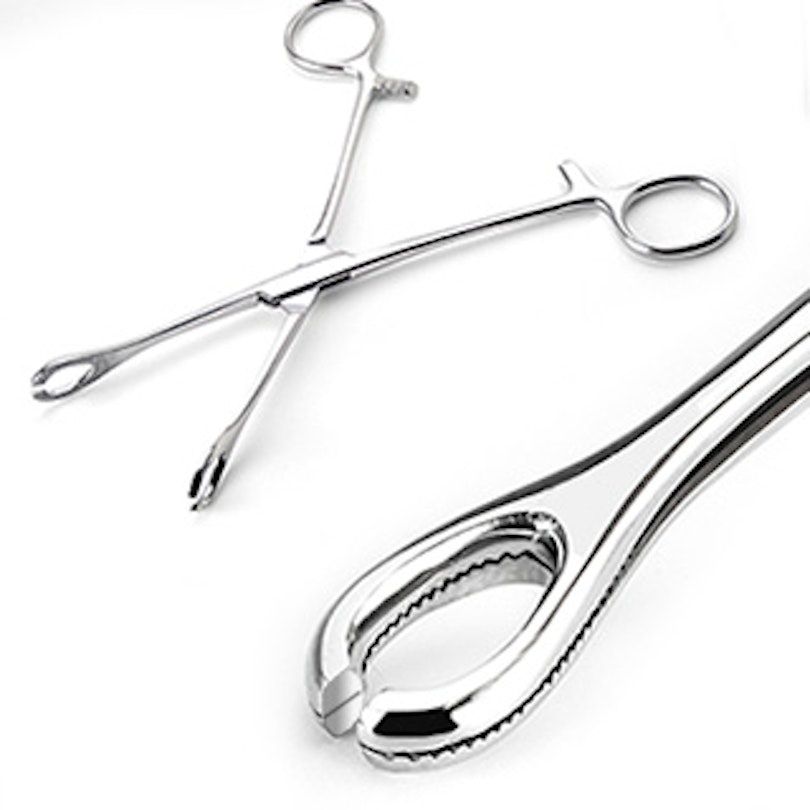 Forester slotted forceps