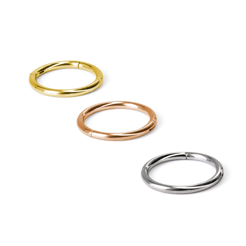 Gesloten ring uit titanium met scharnier