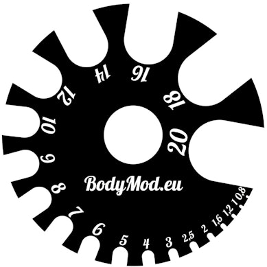 Maatwerktuig voor piercingsieraden