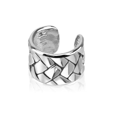 Earcuff met gevlochten patroon