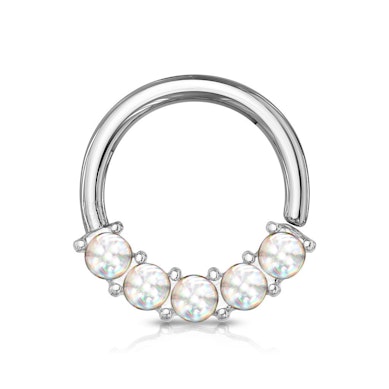 ring met reflecterende steentjes op de voorkant