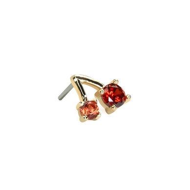 14k gouden kersen push-in bovenkant