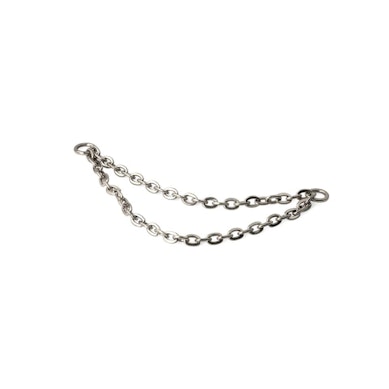 Dubbele verbonden titanium ketting