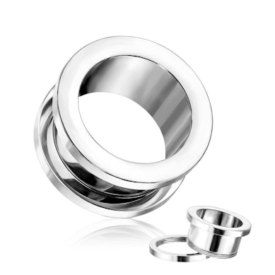 Tunnel uit titanium met schroefdraad