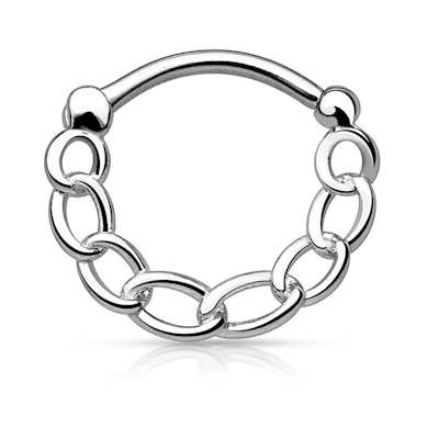 Septumpiercing met kettinkje