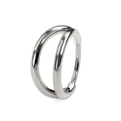 Dubbele ring van titanium