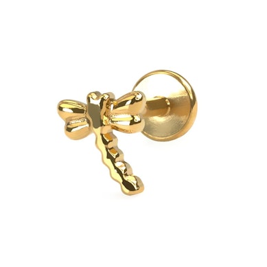 Libellen labret van titanium