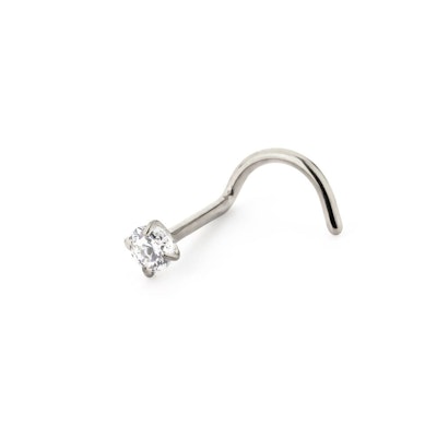Titanium neusschroef met vaste steen