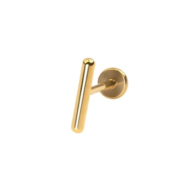 Titanium labret met staafje