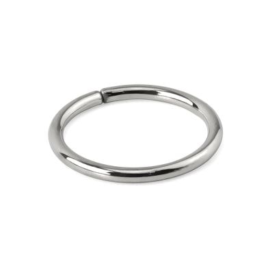 Simpele gesloten ring van titanium