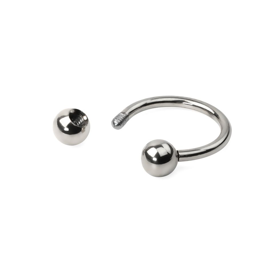 Hoefijzer uit titanium