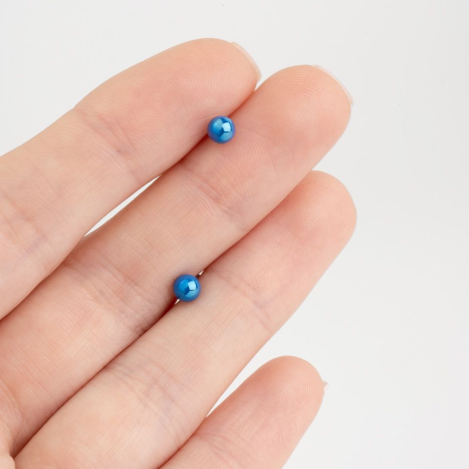 Labret met metallic balletje