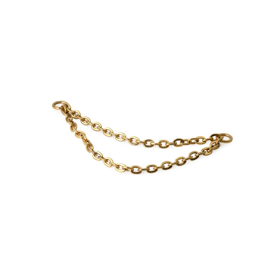 Dubbele verbonden titanium ketting