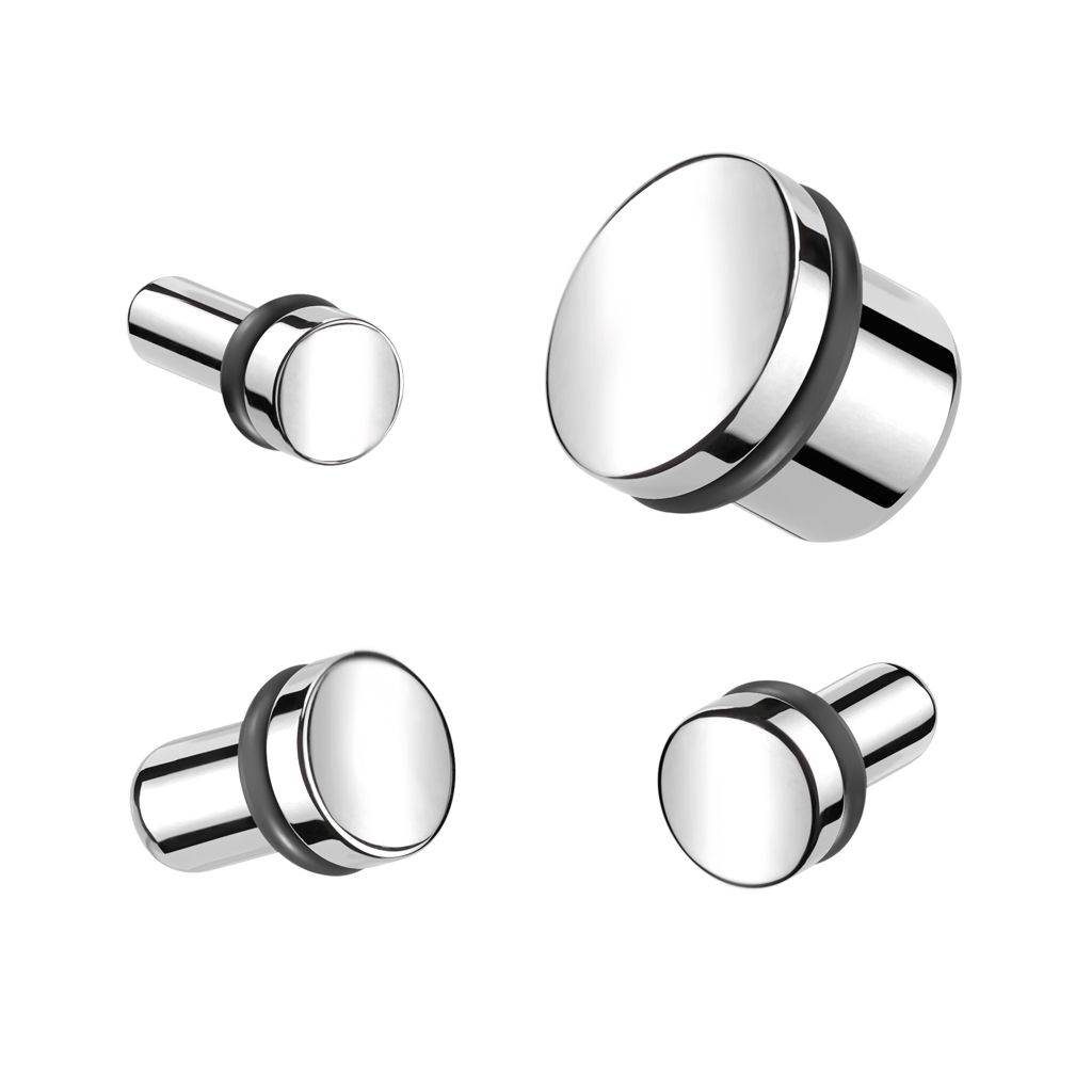 Titanium plug met spiegelglans