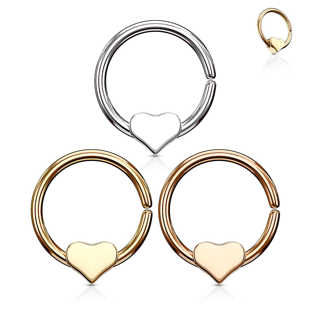 Ring met een los hart