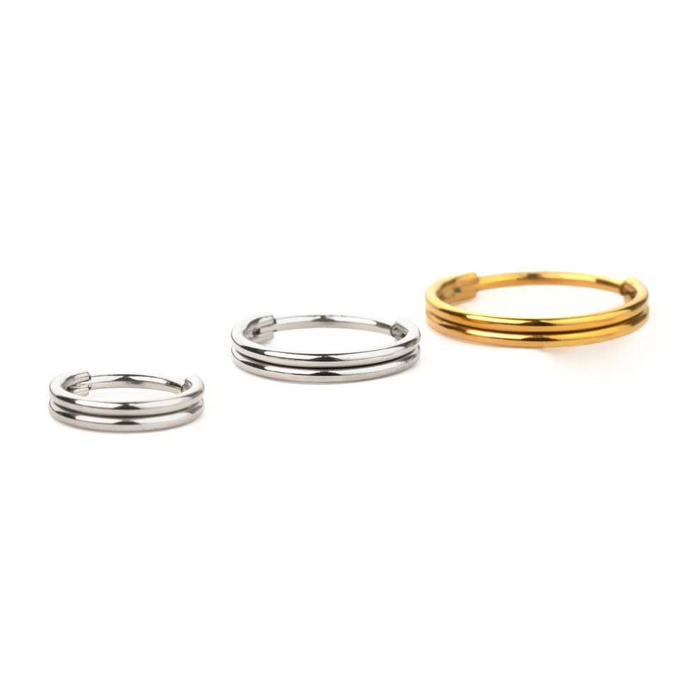 Scharnierende ring met verdubbel-effect