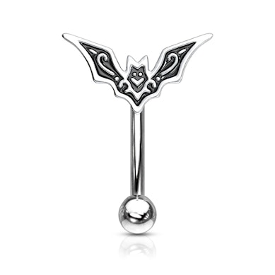 Gebogen staaf met vleermuis