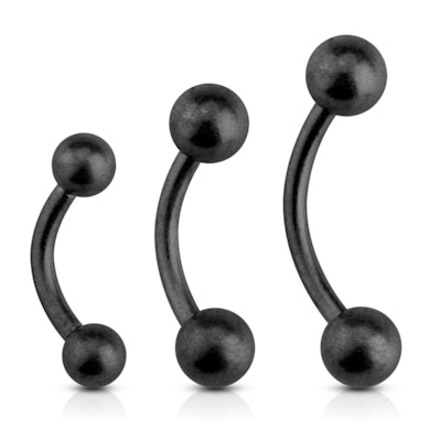 Matzwarte gebogen staaf