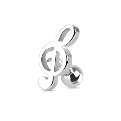 Tragussieraad met muzieknoot