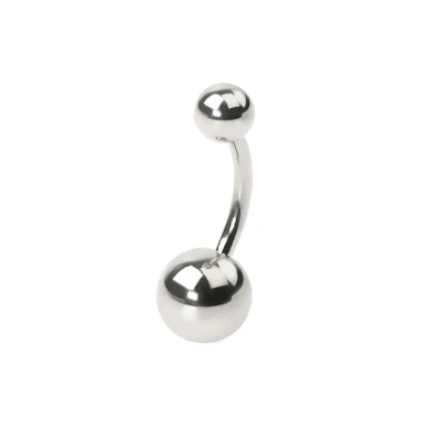 Navelpiercing uit titanium met interne draad