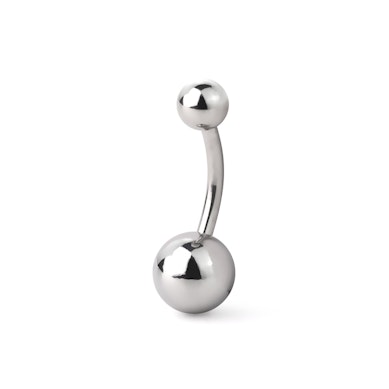 Navelpiercing uit chirurgisch staal