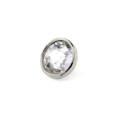 Dermal anchor uit titanium met steen