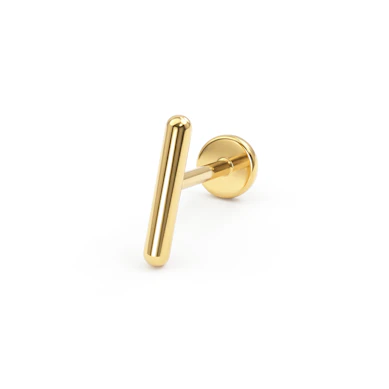 Titanium labret met staafje