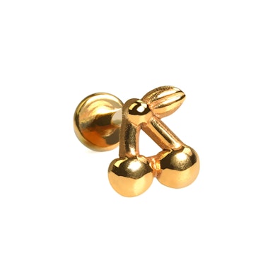 Flatback van titanium met kersenontwerp