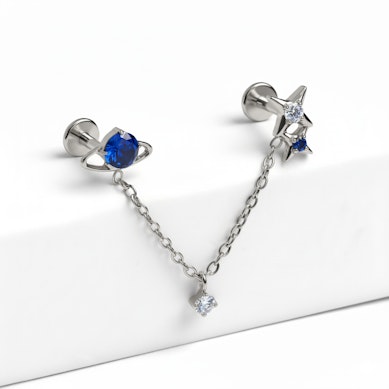 Titanium space labretduo