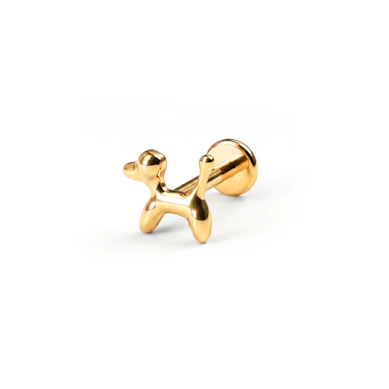 Titanium labret met ballonhond