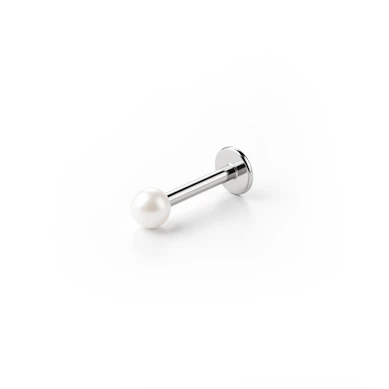 Labret met een parel balletje uit acryl in veel verschillende kleuren