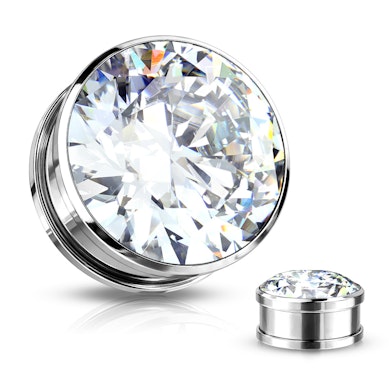 Plug met een steen en schroefdraad