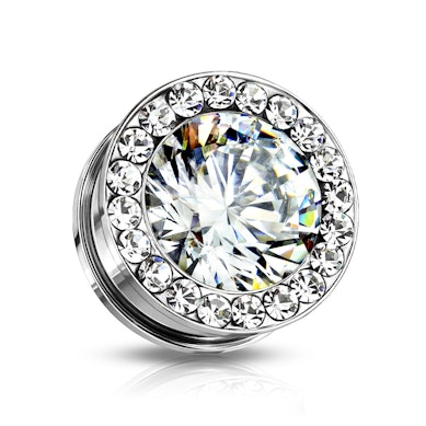 Plug met één grote en vele kleine stenen