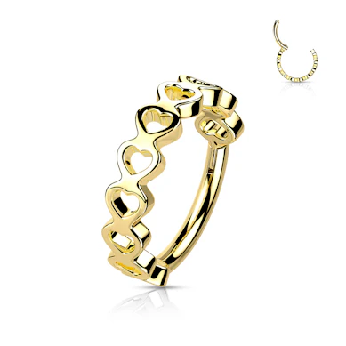 Scharnierende segment ring met hartjes