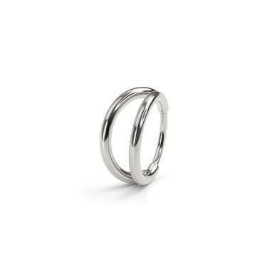 Dubbele ring van titanium