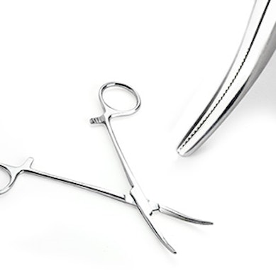 Hemostatic curved kelly's forceps