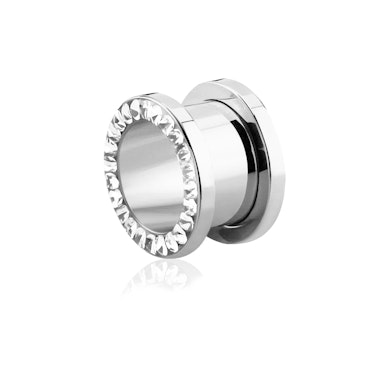 Tunnel met een ring steentjes en schroefdraad