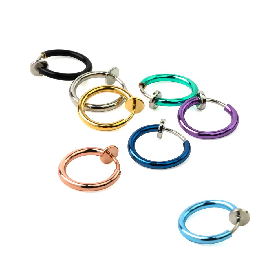Pakket met 8 fake ringen in 8 verschillende kleuren