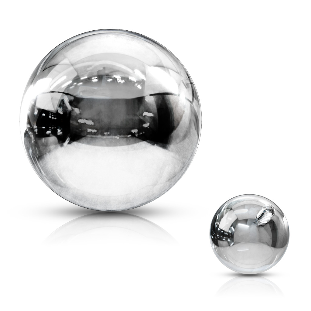 Piercing balletje voor inwendig schroefdraad