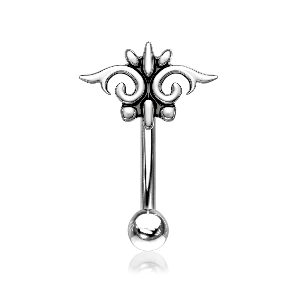 Gebogen staaf met tribalmotief