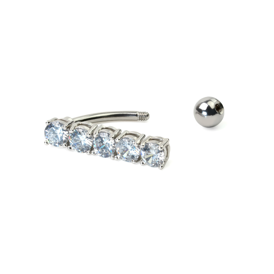 Navelpiercing met bewegelijk deel