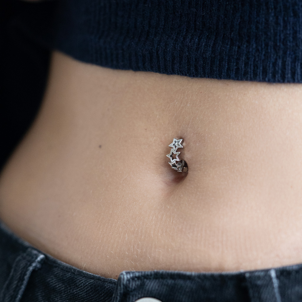 Navel clicket met sterren