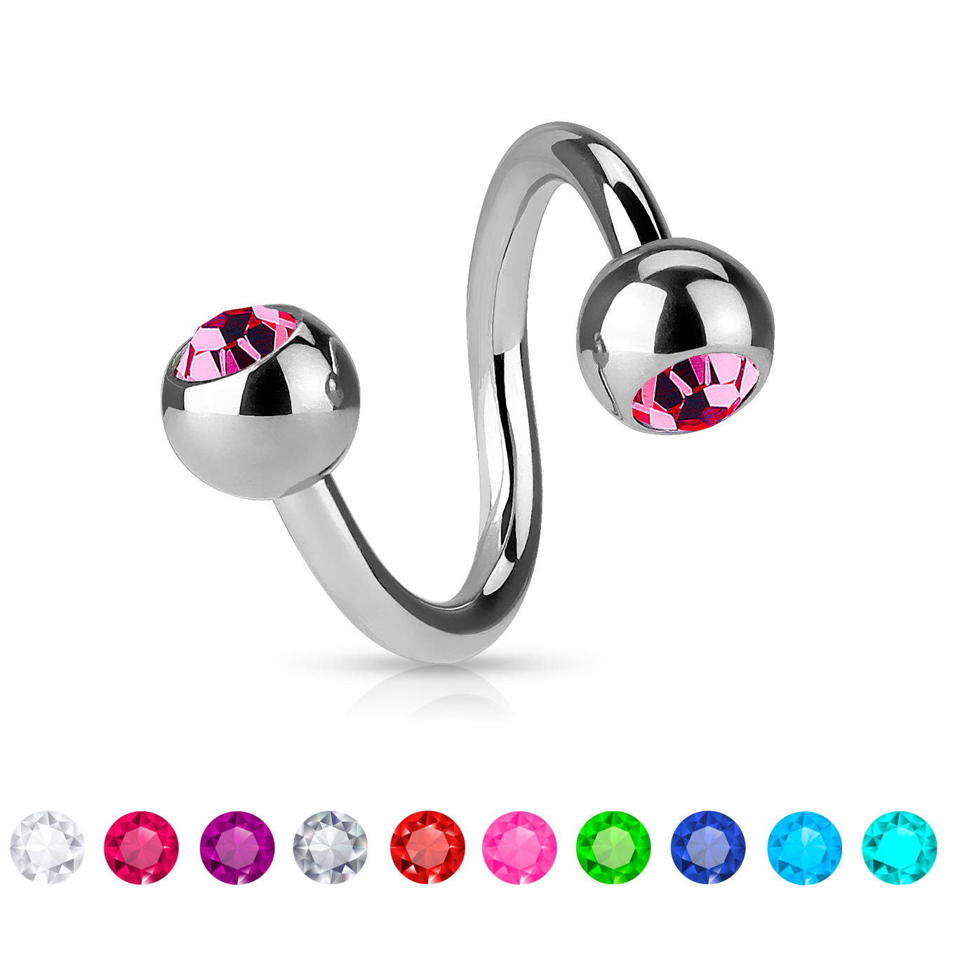 Twisterring met stenen