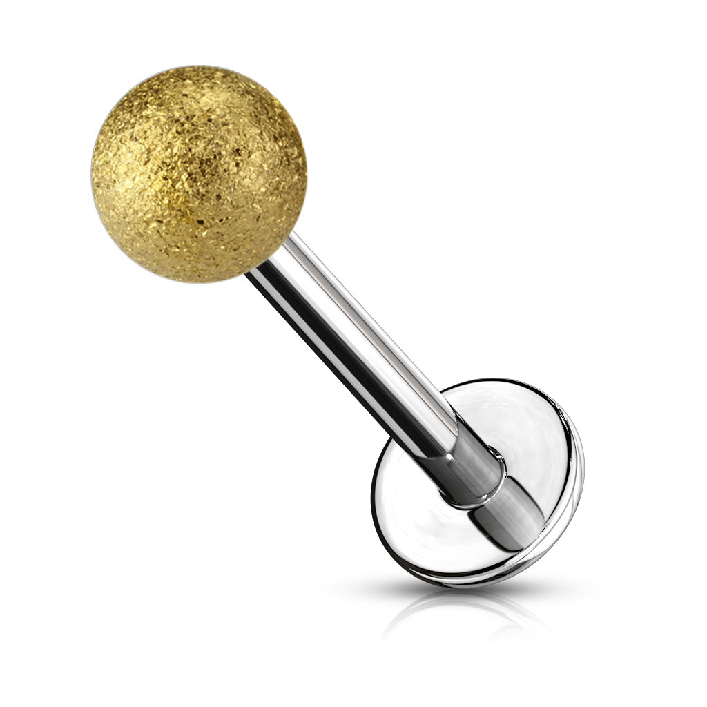 Labret met diamant look.