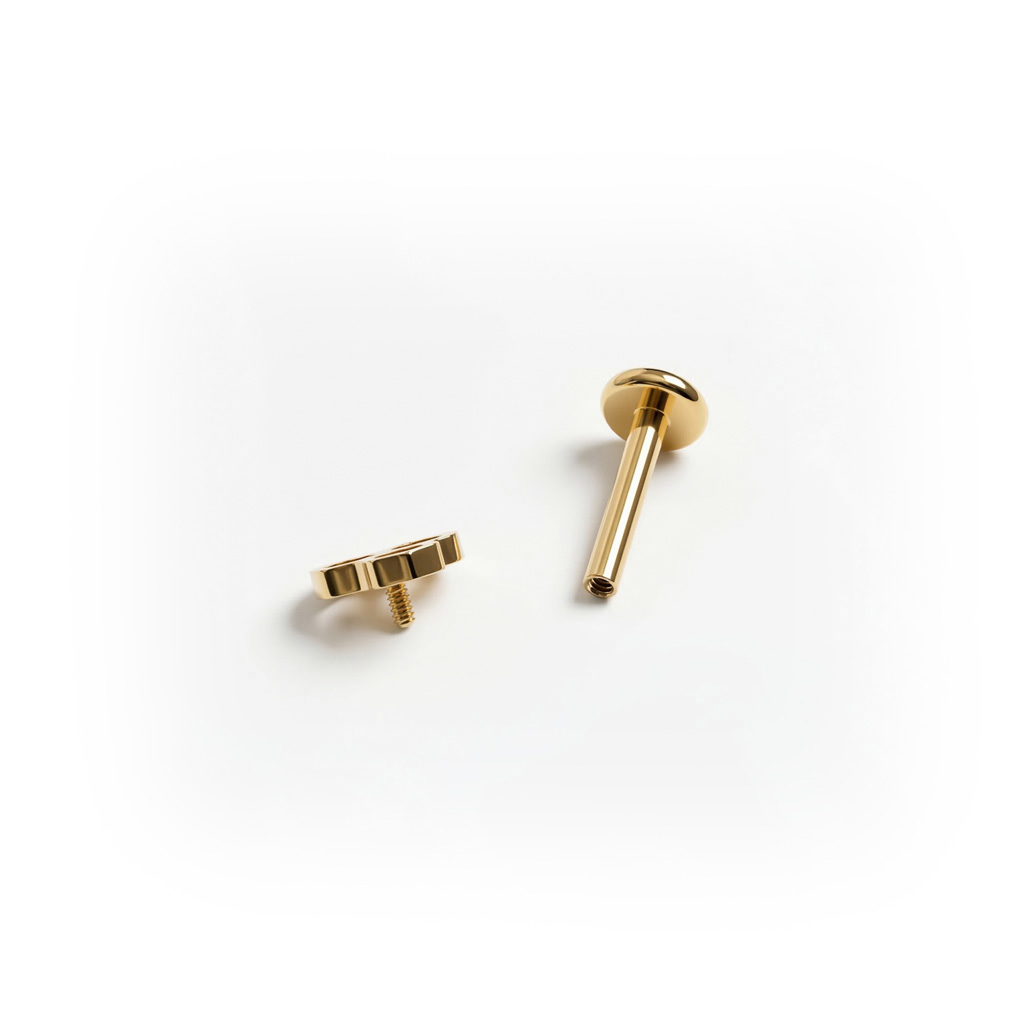Honingraat-labret van titanium