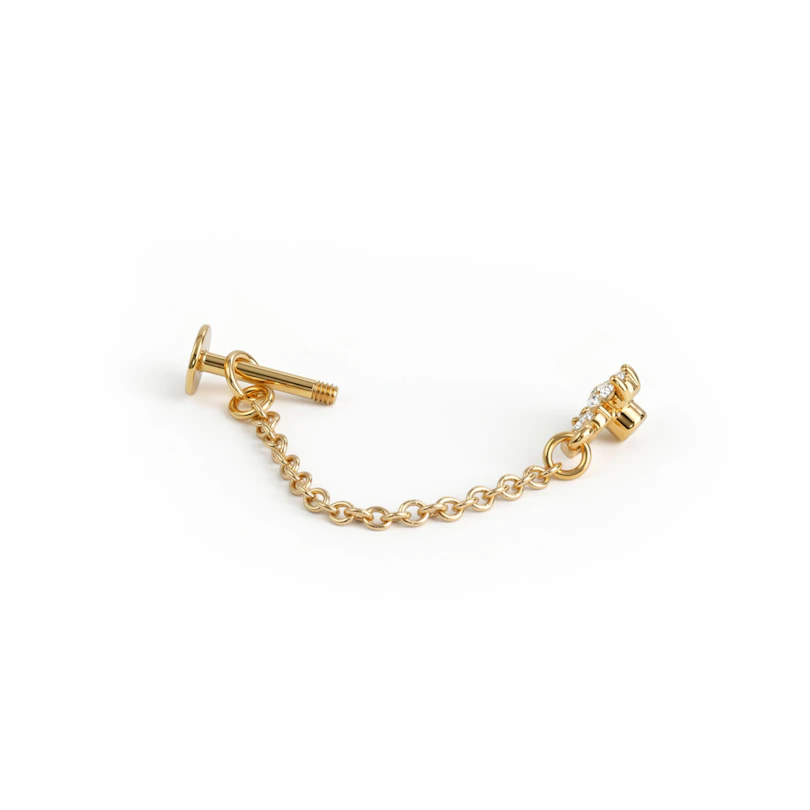 Bloemlabret met ketting