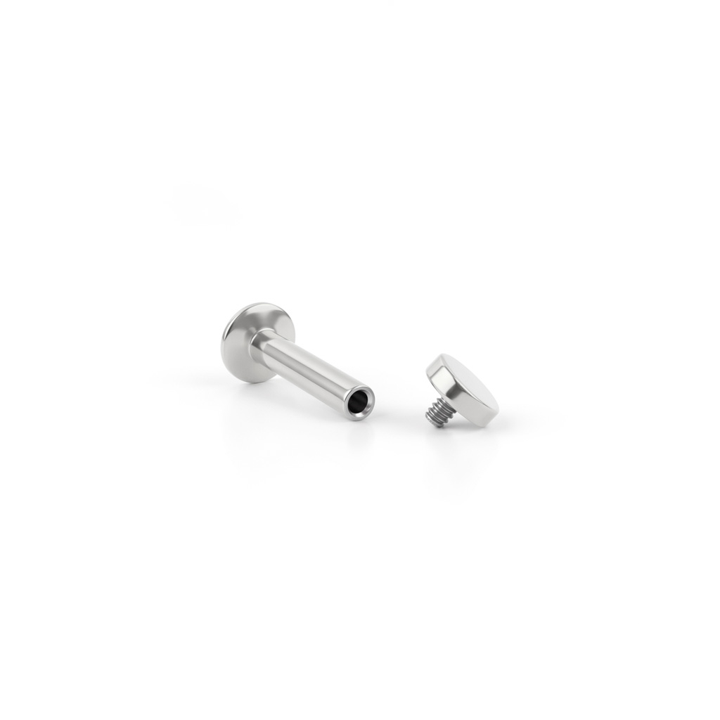 Labret met ronde punt en inwendige schroefdraad
