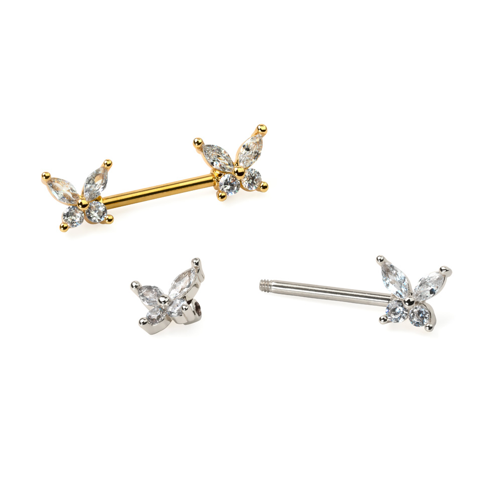 Tepelstaafje met vlinders