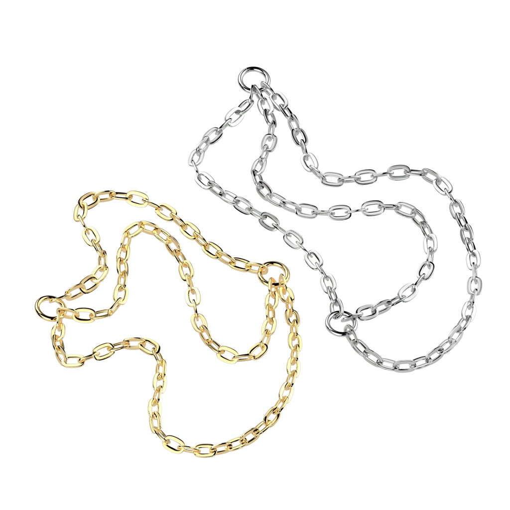 Driedubbele titanium verbinder ketting