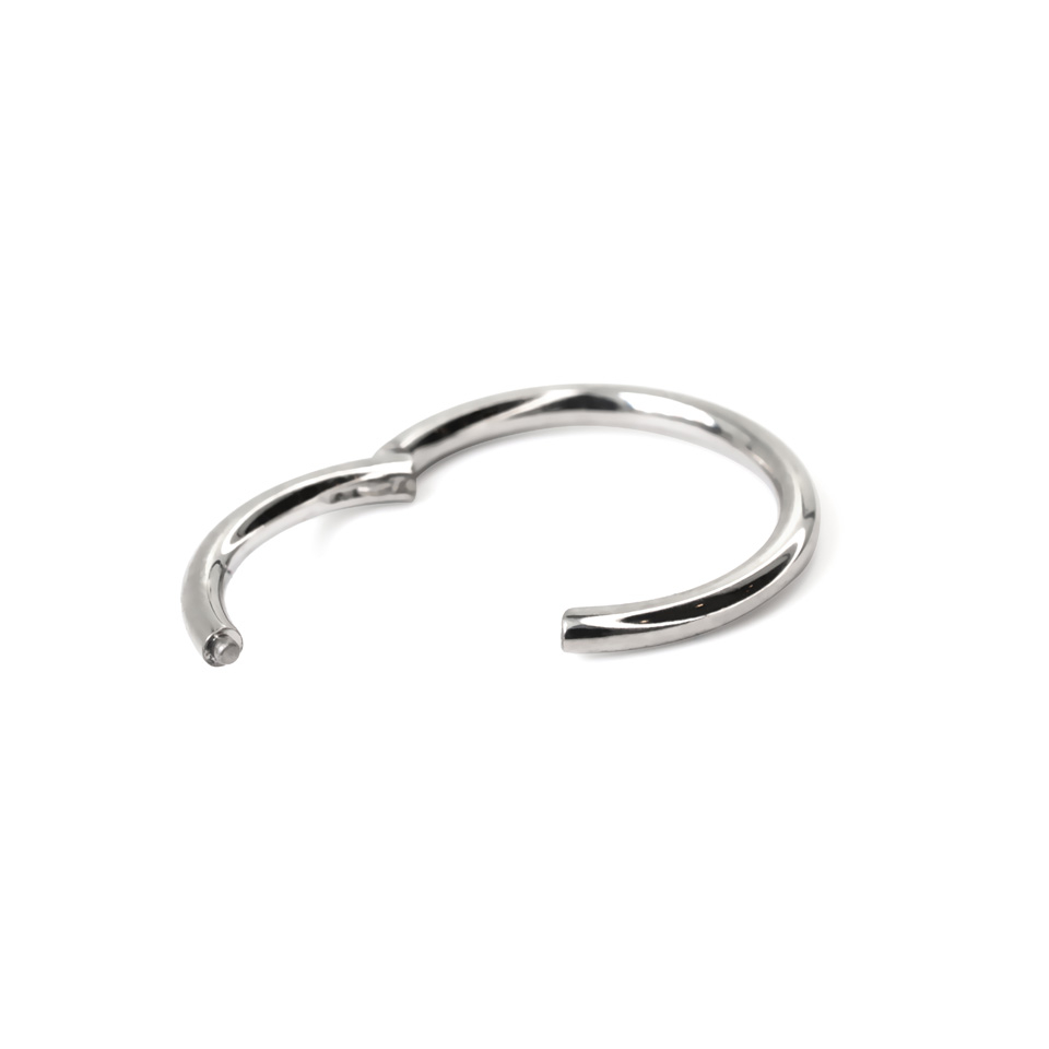 Gesloten ring uit titanium met scharnier
